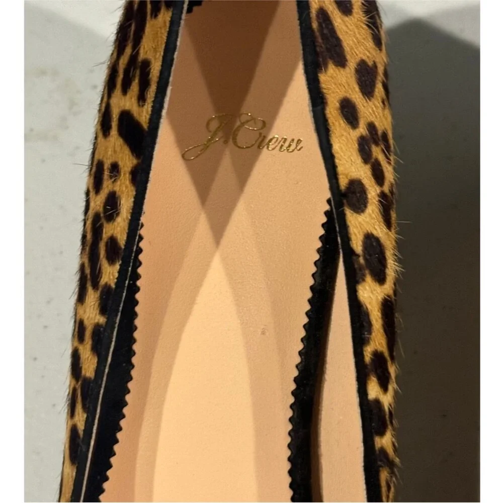 JCrew leopard print heels 10.5 ladies - Picture 4 of 8